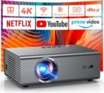 4K Projector with Netflix& Dolby Audio, 1200ANSI Auto Focus&6D Keystone Kogata Smart Projector with Built in Apps Outdoor Movie Proyector with WiFi 6 Bluetooth for Home Theater UPGRADE - Image 2