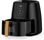 5.8 QT Large Digital Air Fryer with Window for Kitchen Use,Nonstick Made without PFAS, Touchscreen Display,400F,Customized Temp/Time,NonStick Basket,Black - Image 2