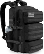 50L Military Tactical Backpack Large Day Backpack for Men Molle Army 3 Days Assault Pack Bug Out Bag Water Resistant and Heavy Duty Hiking Treeking Rucksack - Black - Image 2