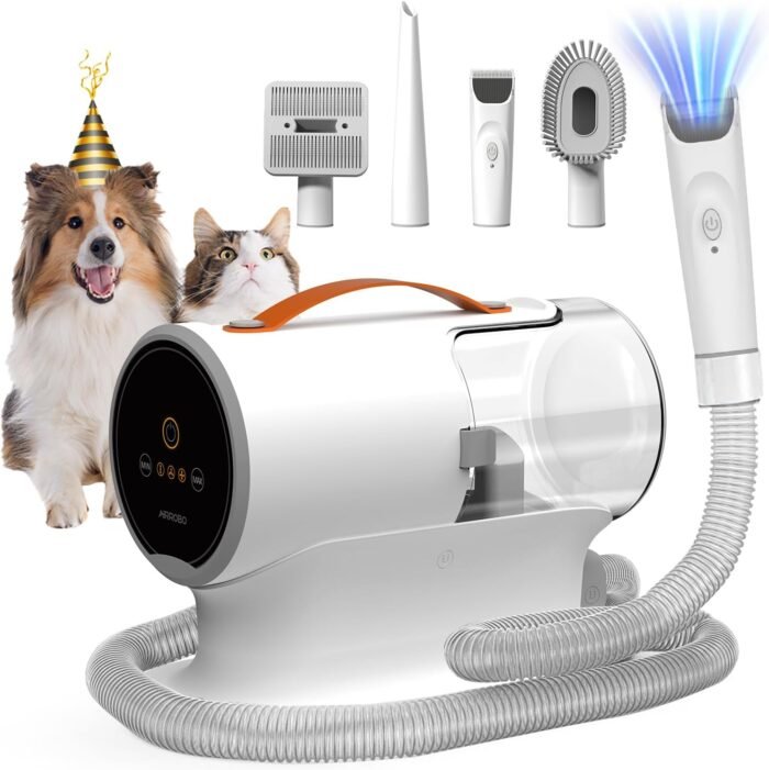 AIRROBO Dog Grooming Vacuum, Dog Grooming Kit,12000Pa Strong Pet Vacuum, 2L Large Capacity Vacuum for Shedding Grooming Hair, Quiet,PG100 - Image 2
