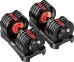 Adjustable Dumbbells Set of 2，Free Weights Dumbbells Set，Adjustable Dumbbell Set，52.5 lbs pair 105 lbs，15 in 1，for Men/Women Gym Equipment for Home Strength Training Equipment - Image 2