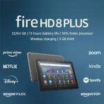Amazon Fire HD 8 Plus tablet, 8” HD Display, 32 GB, 30% faster processor, 3GB RAM, wireless charging, (2022 release), Gray - Image 2