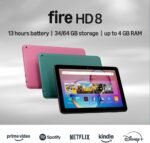 Amazon Fire HD 8 tablet (newest model), 8” HD Display, 3GB memory, 32GB, designed for portable entertainment, Black - Image 2