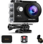 Apexcam Action Camera 4K Sports Cameras 20MP 40M 170°Wide-Angle WiFi Waterproof Underwater Camera with 2.4G Remote Control 2 Batteries 2.0'' LCD Ultra HD Camera with Mounting Accessories Kit - Image 2
