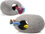 Aquarium Hideaway Rock Cave for Aquatic Pets to Breed, Play and Rest, Stackable Aquarium Cichlid Cave, Betta Hideout and House, Safe and Non-Toxic Ceramic Fish Tank Decorations - Image 2
