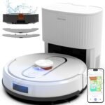 Bagotte Robot Vacuum and Mop, 5000Pa Self Emptying Robotic Vacuum with Mapping,60-Day Hands-Free Cleaning, LiDAR Navigation, No-Go Zones,Wi-Fi/App/Alexa Control, for Pet, Hard Floors, Carpets - Image 2
