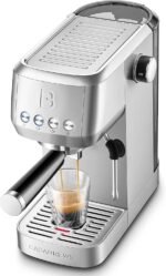 CASABREWS 3700 Essential Espresso Machine 20 Bar, Stainless Steel Cappuccino & Latte Machine with Steam Frother for Home, 43.9oz Water Tank, Silver - Image 2