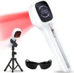 Cold Laser Therapy Device for Humans & Dogs, 4x808nm + 14x650nm Red Light Therapy for Body Pain Relief, Handheld lllt Near Infrared Light Wand with Stand for Joint, Back, Knee, Muscle Use - Image 2