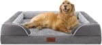 Comfort Expression Waterproof Orthopedic Foam Dog Beds for Extra Large Dogs Durable Dog Sofa The Pet Bed Washable Removable Cover with Zipper and Non-Slip Bottom Bolster - Image 2