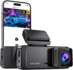 Dash Cam 1296P Front Dashcam, V300 WiFi Dash Camera for Cars with App, Night Vision, Mini Hidden Single Car Camera, Loop Recording, 24H Parking Mode, Support 256GB Max, Black - Image 2