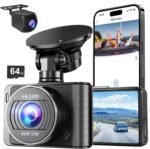 Dash Camera, 4K/1080p Dash Camera Front and Rear, Built-in 5GWiFi, Dash Cam with 64GB SD Card, Full HD 2.0” IPS Screen, for App Control, G-Sensor, Loop Recording, and Parking Mode - Image 2