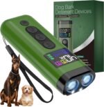 Dog Bark Deterrent Device, 65 FT Range,3X Ultrasonic Bark Deterrent Device & Ultrasonic Dog Trainer - Anti-Barking Device with Color Display, Safe & Effective Alternative to Bark Collars - Green - Image 2