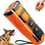 Dog Bark Deterrent Devices, Ultrasonic Anti Barking Device for Dogs, Stopping Own or Neighbor's Dog Barking,Portable Dog Training Device, Safe & Effective for Indoor & Outdoor Use, Orange - Image 2