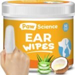 Dog Ear Cleaner Wipes – Finger Wipes for Dogs & Cats – Cleaning, Soothing, & Deodorizing Itchy Ears – Pet Ear Relief Solution (Coconut) - Image 2