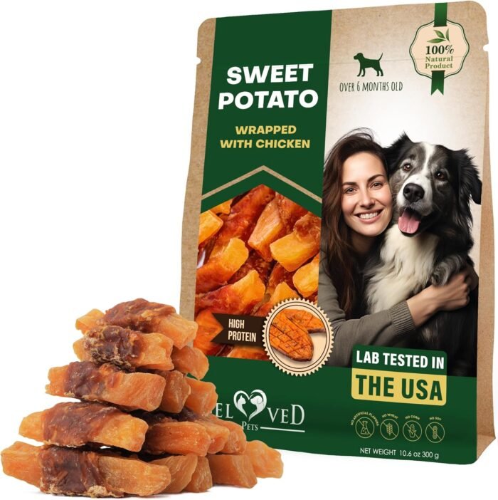 Dog Treats Sweet Potato Wrapped with Chicken 10.6 oz & Pet Natural Chew - Grain Free Dried Snacks in Bulk - Best Twists for Training Small & Large Dogs - Made for USA - Image 2