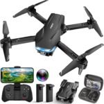 Drone with Camera 1080P HD FPV Foldable Drone for Beginners and Kids, Quadcopter with Voice Gesture Control with Carrying Case, One Key Take Off/Land, Optical Flow Positioning, 360° Flip, Waypoint Fly - Image 2