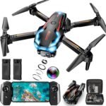 Drone with Camera for Adults, 2K HD FPV Drones with Upgrade Altitude Hold, One-Key Take Off/Landing, Speed Adjustment, Headless Mode, 2 Batteries, Toys Gifts for Teen Boys Girls, Beginner - Image 2