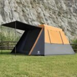 EVER ADVANCED Blackout 6 Person Camping Tent, Instant Cabin Tent for Family with Vestibule and Large Mesh Windows, 60s Easy Setup, Double Layer, Water-Resistant - Image 2