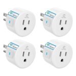 Eightree Smart Plug 5GHz & 2.4GHz, Smart Outlet WiFi Socket with APP Remote Control, Compatible with Alexa & Google Home, 4 Packs - Image 2