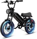 Electric Bike for Adults, Ebike 2000W/1500W Peak Motor, E Bike 32/28MPH Top Speed, Up to 55-80 Miles Range, 20"/16" Fat Tire, 48V Removable Battery, All-Terrain Electric Dirt Bike for Adventure - Image 2