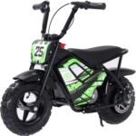 Electric Dirt Bike for Kids- 250W Peak Motor, 24V 9AH Battery, Up to 12MPH & 12 Miles Range, Max Load 100 LBS, Off-Road Tire, 2-Speed Electric Motorcycle for Ages 3-11,Green - Image 2