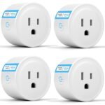 ExIoTy Smart Plug, Works with Alexa Only, Simple Setup with One Voice Command, Voice Control, Remote Control, Timer & Schedule & Group Controller, The Plug Connects to Alexa Echo via BLE Mesh（4 Pack） - Image 2