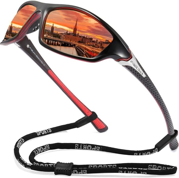 FAGUMA Sports Polarized Sunglasses For Men Cycling Driving Fishing UV400 Protection - Image 2