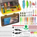 Fishing Lures, 144Pcs Tackle Box Included Crankbaits, Spoon, Hooks, Jigs, Weights and More Other Accessories, Fishing Bait Lure Gear Teasers Kit Gifts for Men Bass Freshwater - Image 2