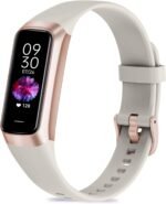 Fitness Tracker with 24/7 Heart Rate, Blood Oxygen Blood Pressure Sleep Monitor, Activity Trackers 5 ATM Waterproof,Step Calorie Counter Pedometer Health Smart Watch for Women Men(Beig) - Image 2