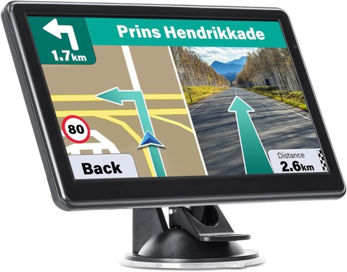 GPS Navigator for Car Truck RV, 7 Inch GPS Navigation System, 2025 Map with Voice Guidance, Speed Alert, Red Light Warning, Custom Truck Routing, Free Lifetime Updates, Real-Time Directions (Blue) - Image 2