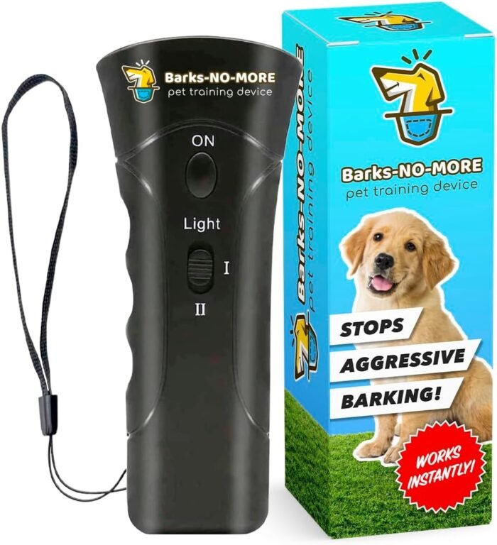 Generic Barks No More Dog Training Device & Bark Deterrent - Stop Barking Without Hurting Your Pet - Just Point & Press!, Black - Image 2