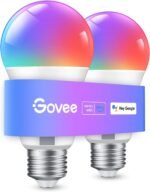 Govee Smart Light Bulbs, WiFi & Bluetooth Color Changing Light Bulbs, Music Sync, 16 Million DIY Colors RGBWW Color Lights Bulb, Work with Alexa, Google Assistant Home App, 800 Lumen, 2 Pack - Image 2