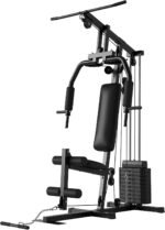 Home Gym, Multifunctional Weight Machine, Full Body Workout Station Exercise Equipment with 100LBS Weight Stack, All in One Home Gym with Pulley System for Strength Training - Image 2