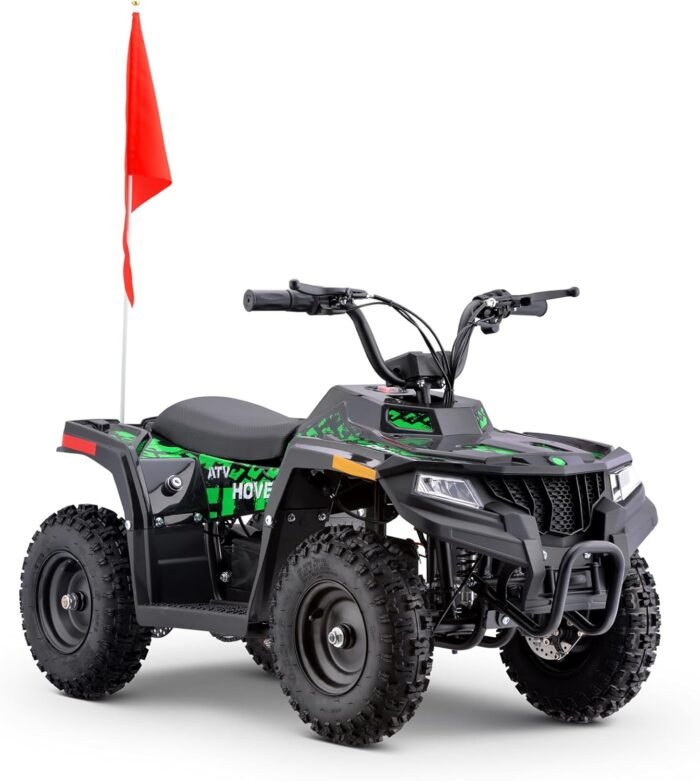Hoverheart Electric ATV, 36V Kids Dirt Quad Bike with 500W Motor, Long Range 8-10 Miles, Electric 4-Wheeler with Parent Speed Control, Dual Suspensions for Boys Girls Off-Road and Race (Green) - Image 2