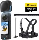 Insta360 X3 Snow Kit (New Version) - 360 Action Camera with 5.7K 360 Active HDR Video, 4K Single-Lens Camera, Waterproof, FlowState Stabilization, 2.29" Touchscreen, AI Editing, Wintersports - Image 2