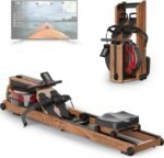 JOROTO Rowing Machines for Home Use, Foldable Rower Machine with Bluetooth Monitor, Tablet Holder Water Rowing Machine - Image 2