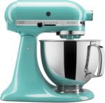 KitchenAid Artisan Series 5 Quart Tilt Head Stand Mixer with Pouring Shield KSM150PS, Aqua Sky - Image 2