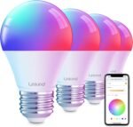 Linkind Smart Light Bulbs, Smart Bulb That Work with Alexa & Google Home, LED Light Bulbs Color Changing, 104 Preset Scene, Music Sync, A19 E26 2.4GHz RGBTW WiFi Bluetooth Light Bulb 60W, 800LM, 4Pack - Image 2