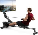 MERACH Foldable Rowing Machines for Home, Magnetic Rowing Machine with 16-Level, Compact Row Saves 20% Space, 350 LBS Load Capacity, Free MERACH App and 1000+ Champion Coaching Course & Games - Image 2