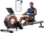 MERACH Rowing Machines for Home, Magnetic Rowing Machine with 16 Levels, Rower Machine of Quiet Resistance, Dual Slide Rail with Max 350lbs Weight Capacity, App Compatible - Image 2