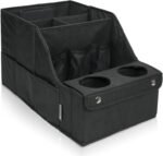 MULISOFT Car Seat Organizer- Backseat Car Organizer with 11 Storages Compartments and 2 Cup Holders, Organizers and Storage, Front Seat for Travel Kids,Black - Image 2