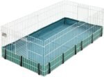 MidWest Homes for Pets Guinea Habitat Cage, Washable PVC Canvas Bottom, Secure Sides, Tool-Free Setup, Expandable Small Animal Cage for Guinea Pigs, 171GH - Image 2