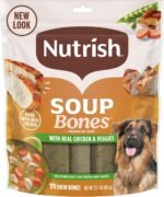 Nutrish Soup Bones Premium Dog Chews with Real Chicken and Veggies, 11 Chews, Packaging May Vary (Rachael Ray) - Image 2