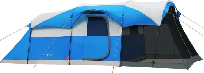 PORTAL 6/8/10 Person Family Camping Tent with Screen Room, Water Resistant Big Tunnel Tent with Rainfly, Large Family Tent for Outdoor Camping, Party - Image 2