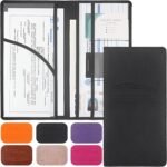 Premium Car Registration & Insurance Card Holder with Magnetic Shut, Vehicle Glove Box Car Organizer - For Documents, Cards, License (Black) - Image 2