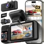 REDTIGER F17 4K 3 Channel Dash Cam, 5GHz WiFi Built-in GPS with 64GB Card, 2160P+1080P+1080P Front and Rear Inside, Triple Car Camera with 3 Inch Screen, IR Night Vision, G Sensor, WDR, Parking Mode - Image 2