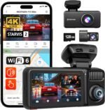 REDTIGER F17 Elite 4K 3 Channel Dash Cam, STARVIS 2 IMX678 & IMX675, 128GB Card, Full Night Color, 4K+2.5K+1080P Front and Rear Inside, Touch Screen, Voice Control, 5GHz WiFi 6, GPS, HDR, Parking Mode - Image 2