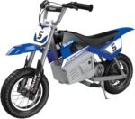 Razor MX350 Dirt Rocket Electric Motocross Bike, Blue, 10-12 inches - Image 2