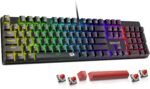 Redragon Mechanical Gaming Keyboard Wired, 11 Programmable Backlit Modes, Hot-Swappable Red Switch, Anti-Ghosting, Double-Shot PBT Keycaps, Light Up Keyboard for PC Mac - Image 2