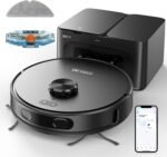 Robot Vacuum and Mop, 3-in-1 Robotic Vacuum Cleaner with 70-Day Self-Emptying Base, 360° LiDAR Navigation, Smart Mapping & Auto-Return, 6000Pa Strong Suction for Pet Hair, Carpets & Hard Floors - Image 2